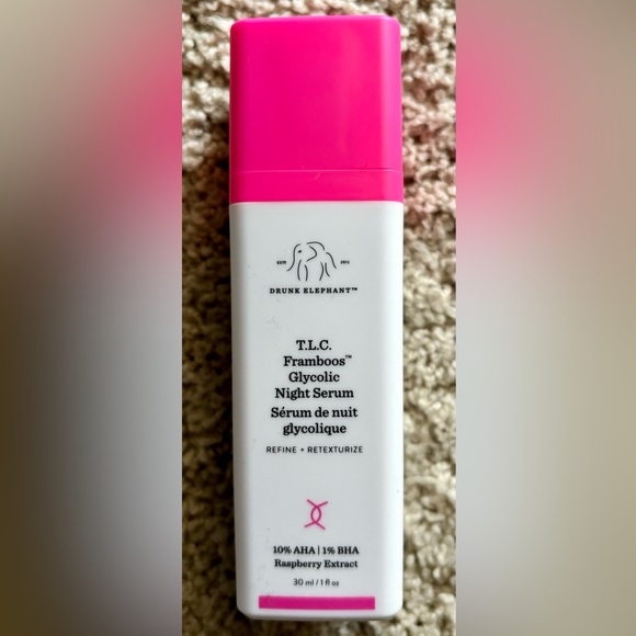🌟NIB - Sealed🌟 Drunk Elephant T.L.C. Framboos™ Glycolic Night Serum - Picture 2 of 6